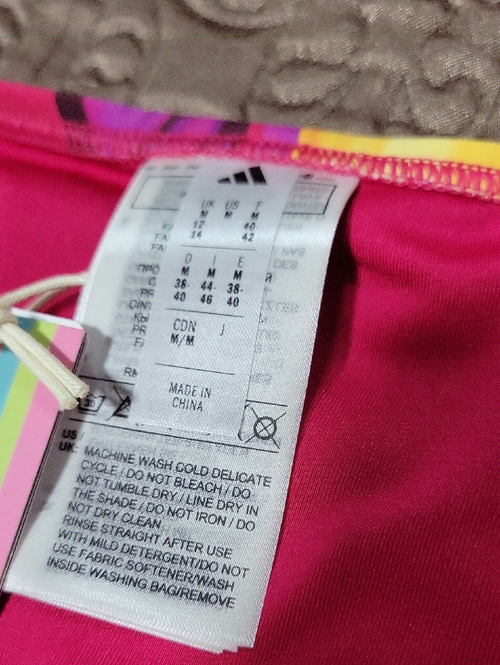 NWT- LIMITED EDITION Farm Rio + Adidas Tropical Print ‘Neck-Holder’ Bikini - Picture 7 of 7